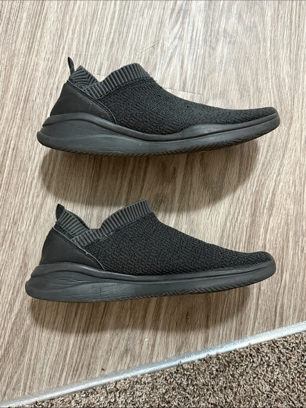 And1 Black Slip-On Knit Men's Sneakers